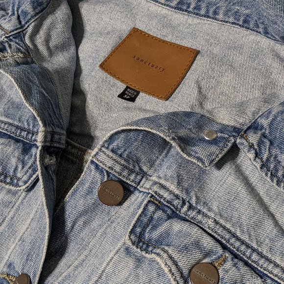 Long Sleeve Sanctuary Jean Dress Size Small - Picture 3 of 8